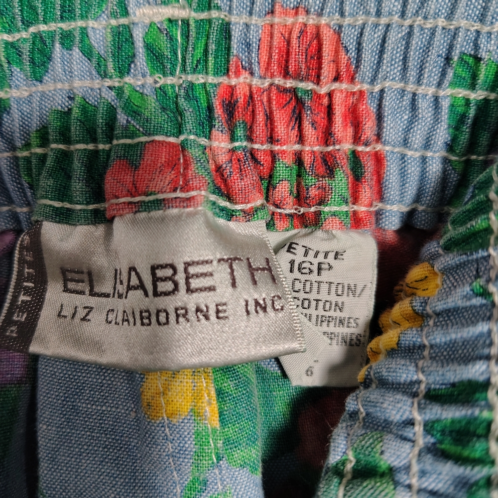 Liz Claiborne Blue Floral Top